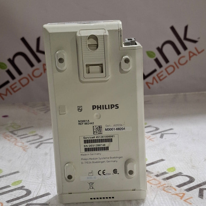 Philips M3001A-A01C06 Fast SpO2, NIBP, ECG, Temp, IBP MMS Module