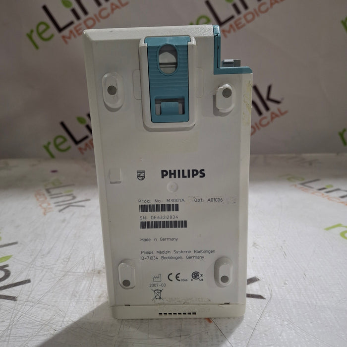 Philips M3001A-A01C06 Fast SpO2, NIBP, ECG, Temp, IBP MMS Module