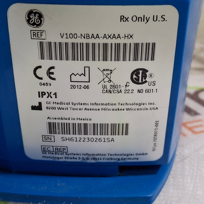 GE Healthcare Dinamap V100 - NIBP, SpO2, Temp Vital Signs Monitor