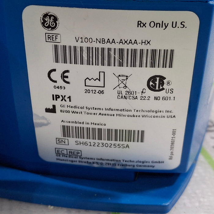 GE Healthcare Dinamap V100 - NIBP, SpO2, Temp Vital Signs Monitor