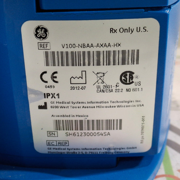 GE Healthcare Dinamap V100 - NIBP, SpO2, Temp Vital Signs Monitor