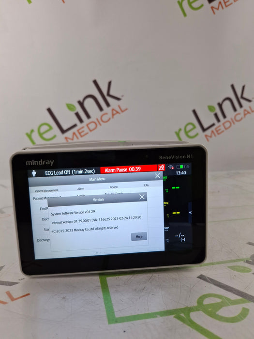 Mindray Benevision N1 Transport Patient Monitor