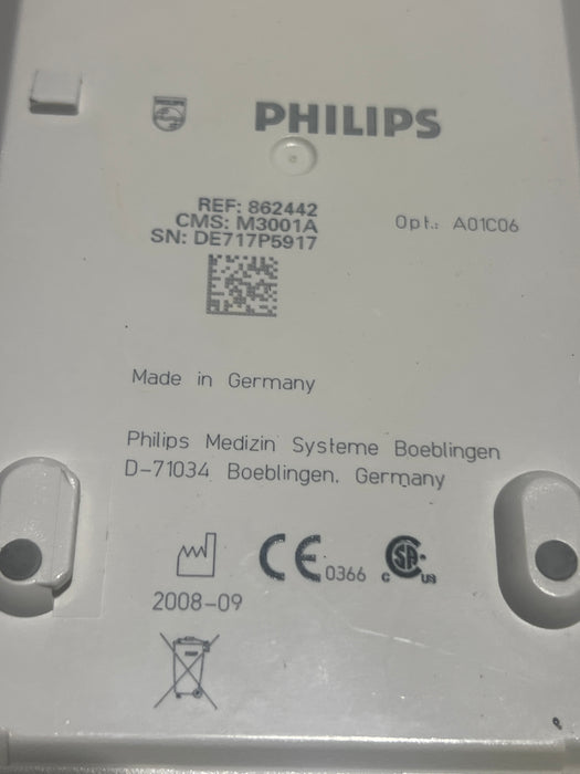 Philips M3001A-A01C06 Fast SpO2, NIBP, ECG, Temp, IBP MMS Module