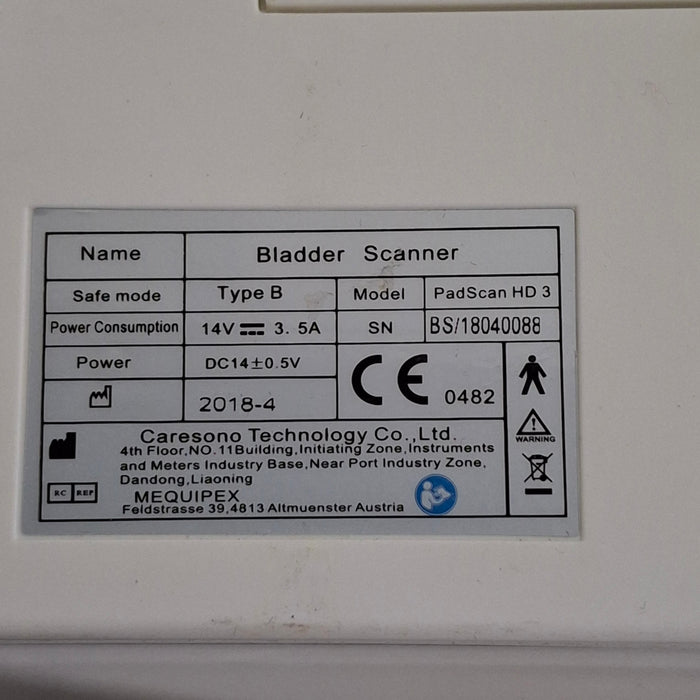 Caresono Technology Co.,Ltd. Caresono Technology Co.,Ltd. PadScan HD3 Bladder Scanner Surgical Equipment reLink Online