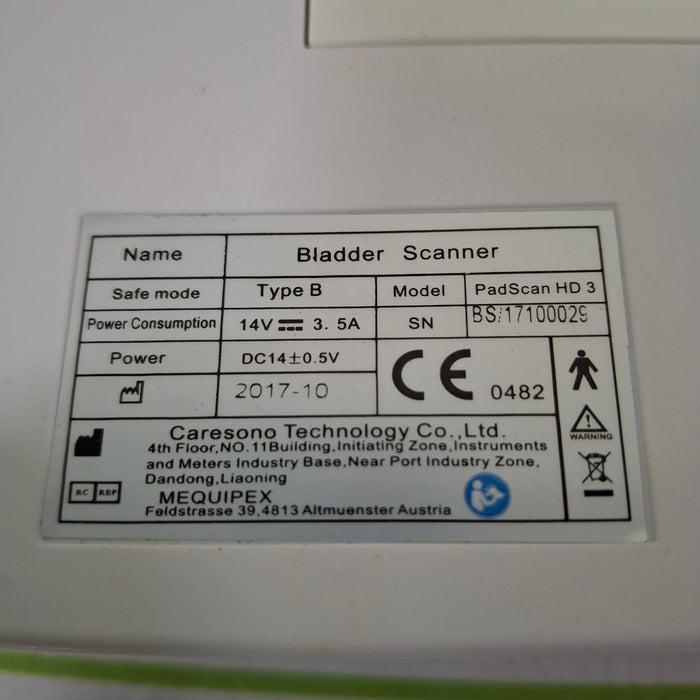 Caresono Technology Co.,Ltd. PadScan HD3 Bladder Scanner
