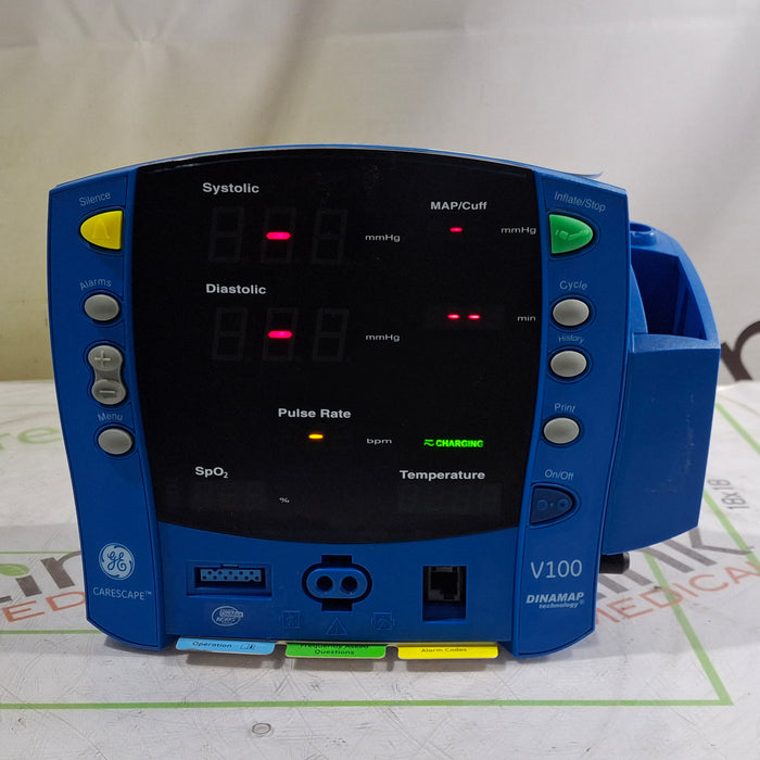 GE Healthcare Dinamap V100 - NIBP, SpO2, Temp Vital Signs Monitor