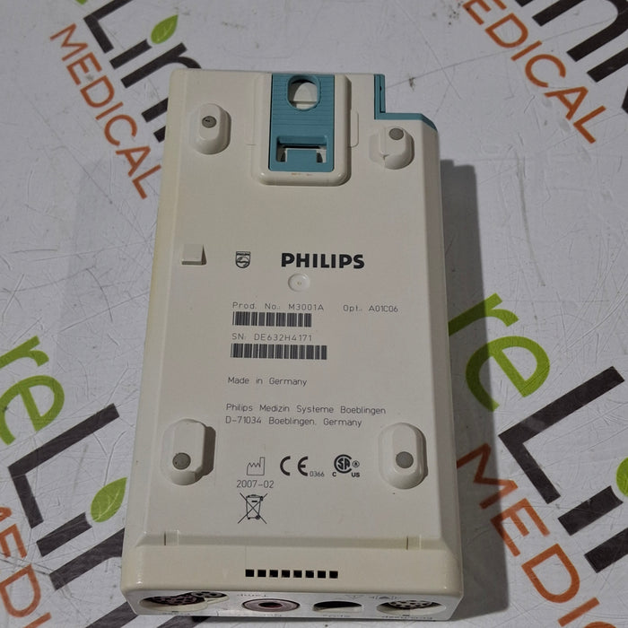 Philips M3001A-A01C06 Fast SpO2, NIBP, ECG, Temp, IBP MMS Module