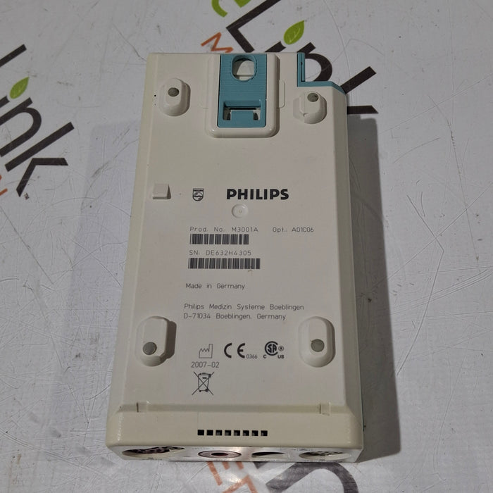 Philips M3001A-A01C06 Fast SpO2, NIBP, ECG, Temp, IBP MMS Module