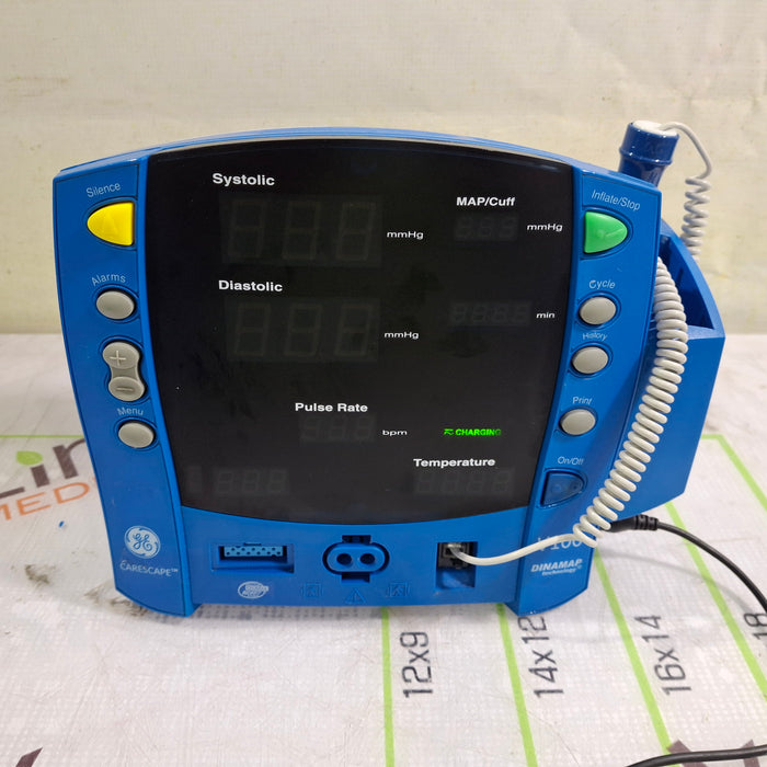 GE Healthcare Dinamap V100 - NIBP, SpO2, Temp Vital Signs Monitor
