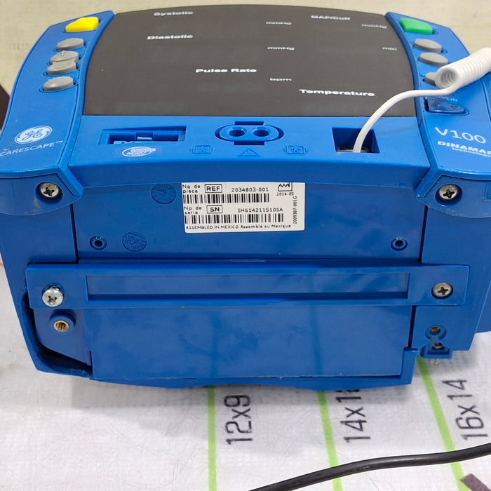 GE Healthcare Dinamap V100 - NIBP, SpO2, Temp Vital Signs Monitor