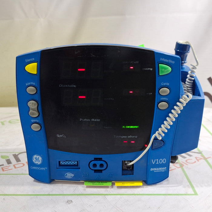 GE Healthcare Dinamap V100 - NIBP, SpO2, Temp Vital Signs Monitor