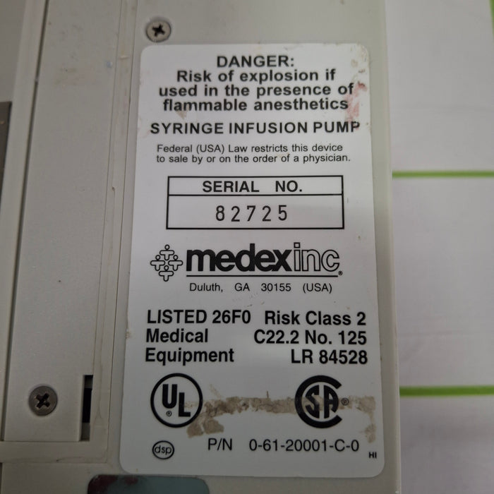 Smiths Medical Medfusion 2001 Syringe Infusion Pump