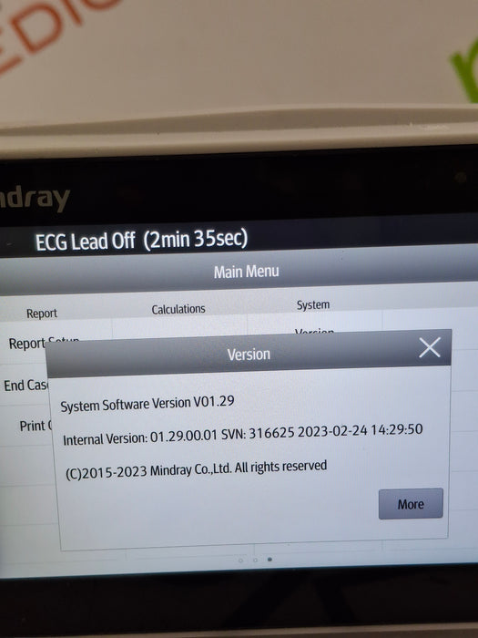 Mindray Benevision N1 Transport Patient Monitor