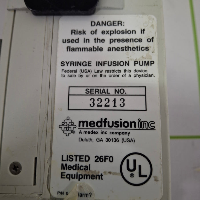 Smiths Medical Medfusion 2001 Syringe Infusion Pump