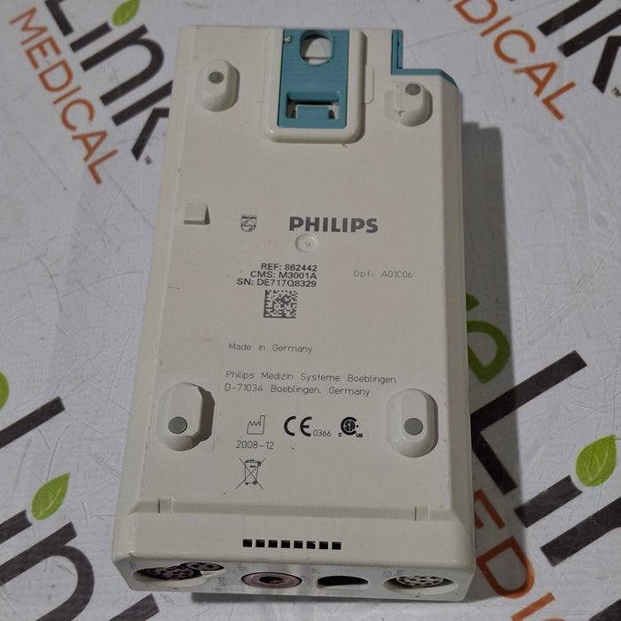 Philips M3001A-A01C06 Fast SpO2, NIBP, ECG, Temp, IBP MMS Module
