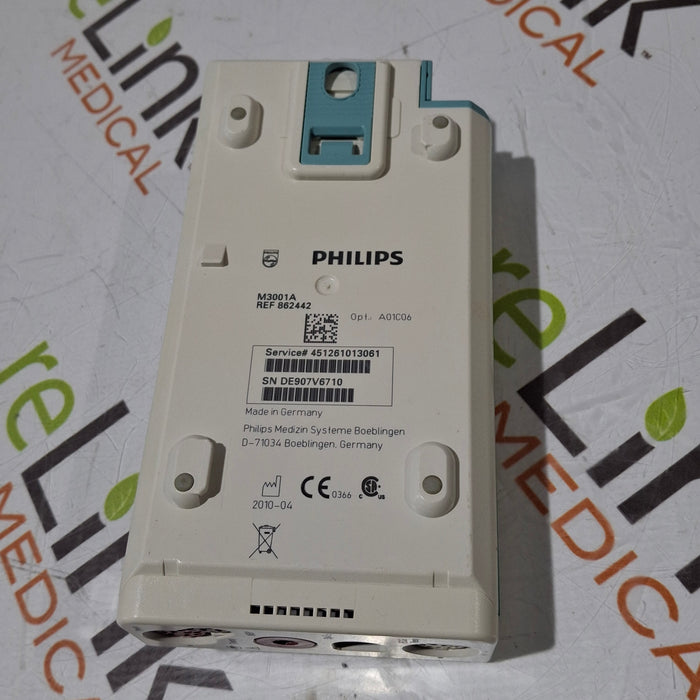 Philips M3001A-A01C06 Fast SpO2, NIBP, ECG, Temp, IBP MMS Module
