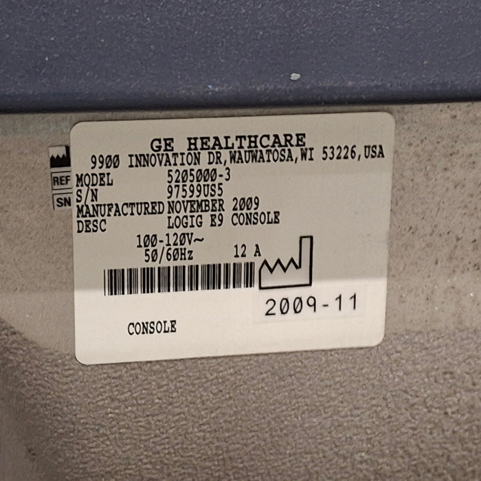 GE Healthcare Logiq E9 Ultrasound
