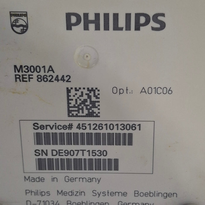 Philips M3001A-A01C06 Fast SpO2, NIBP, ECG, Temp, IBP MMS Module