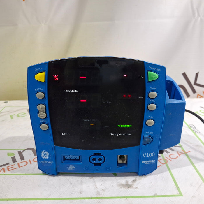 GE Healthcare GE Healthcare Dinamap V100 - NIBP, SpO2, Temp Vital Signs Monitor Patient Monitors reLink Online