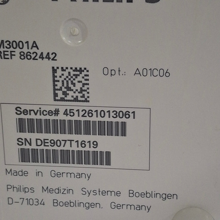 Philips M3001A-A01C06 Fast SpO2, NIBP, ECG, Temp, IBP MMS Module