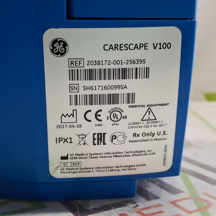 GE Healthcare Dinamap V100 - NIBP, SpO2, Temp Vital Signs Monitor
