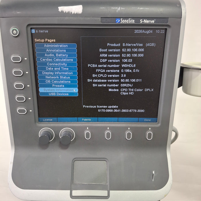 Sonosite S-Nerve Ultrasound