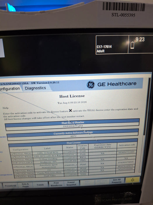 GE Healthcare GE Healthcare Carescape B450 Critical Care Patient Monitor Patient Monitors reLink Online