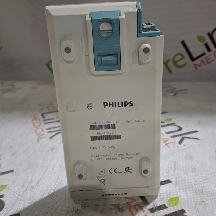 Philips M3001A-A01C06 Fast SpO2, NIBP, ECG, Temp, IBP MMS Module