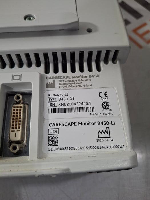 GE Healthcare Carescape B450 Critical Care Patient Monitor