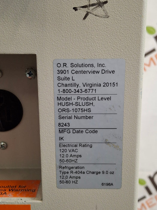 OR Solutions 1075 Hush Slush System
