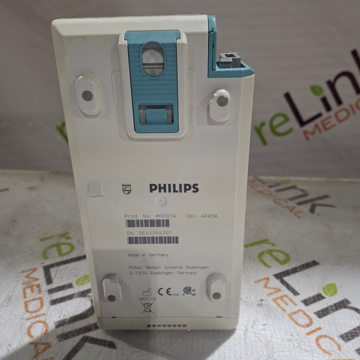 Philips M3001A-A01C06 Fast SpO2, NIBP, ECG, Temp, IBP MMS Module