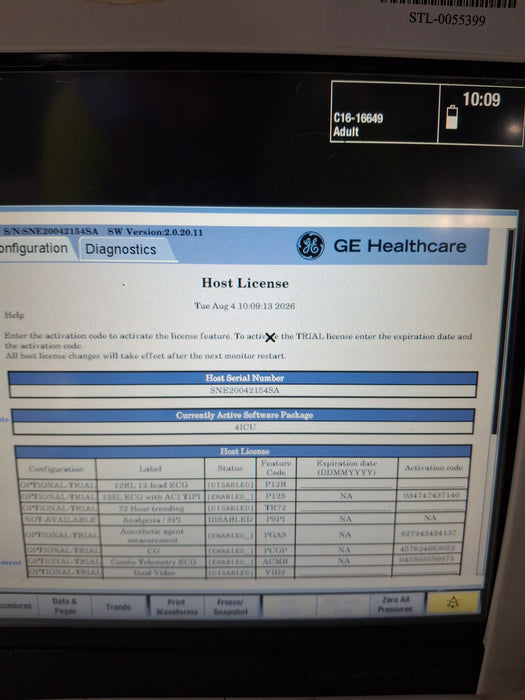 GE Healthcare Carescape B450 Critical Care Patient Monitor