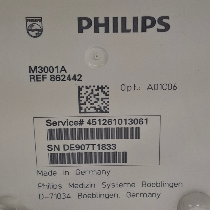 Philips Philips M3001A-A01C06 Fast SpO2, NIBP, ECG, Temp, IBP MMS Module Patient Monitors reLink Online