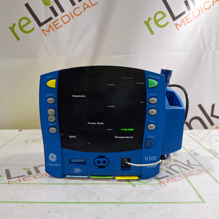 GE Healthcare Dinamap V100 - NIBP, SpO2, Temp Vital Signs Monitor