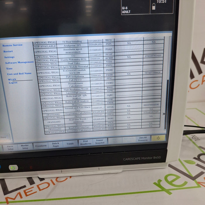 GE Healthcare Carescape B450 Patient Monitor