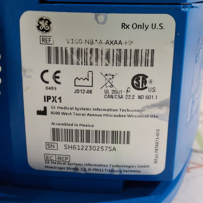 GE Healthcare Dinamap V100 - NIBP, SpO2, Temp Vital Signs Monitor