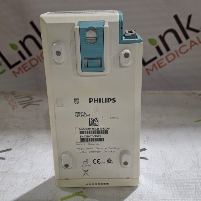 Philips M3001A-A01C06 Fast SpO2, NIBP, ECG, Temp, IBP MMS Module