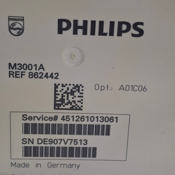 Philips M3001A-A01C06 Fast SpO2, NIBP, ECG, Temp, IBP MMS Module