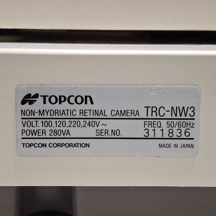 Topcon Medical Topcon Medical TRC-NW3 Non-Mydriatic Retinal Camera Ophthalmology reLink Online