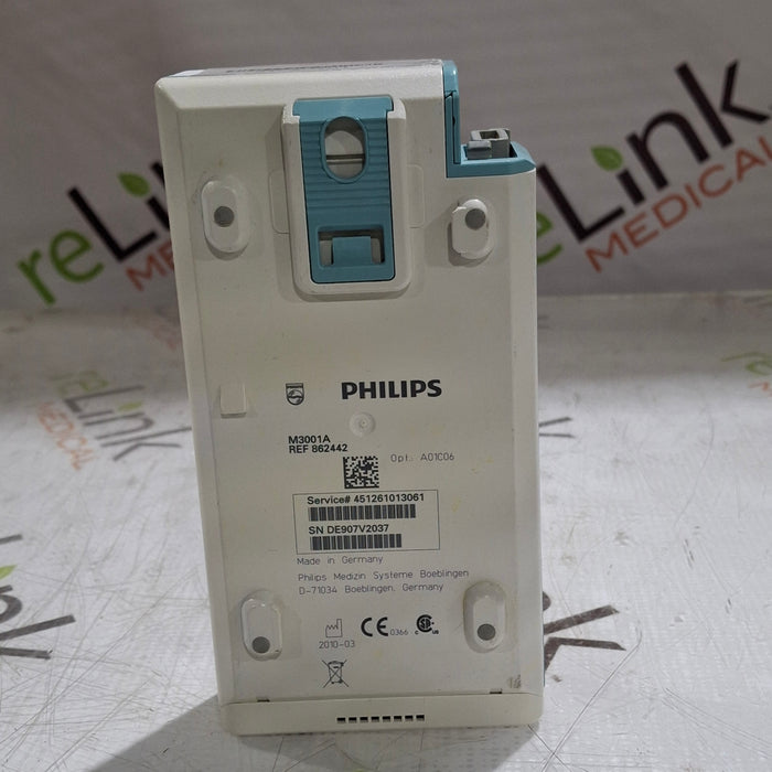 Philips M3001A-A01C06 Fast SpO2, NIBP, ECG, Temp, IBP MMS Module