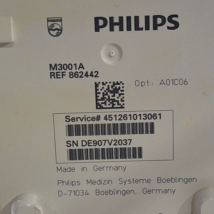Philips M3001A-A01C06 Fast SpO2, NIBP, ECG, Temp, IBP MMS Module