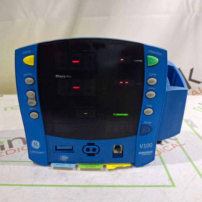GE Healthcare Dinamap V100 - NIBP, SpO2, Temp Vital Signs Monitor
