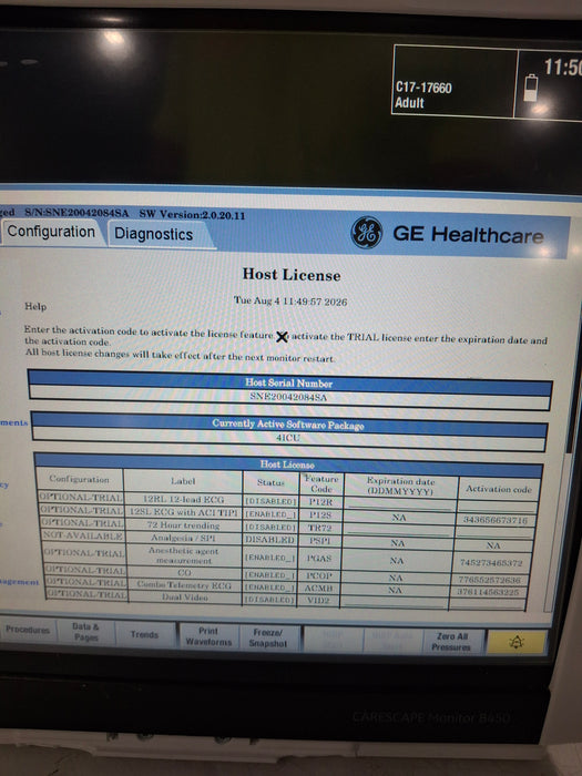 GE Healthcare GE Healthcare Carescape B450 Critical Care Patient Monitor Patient Monitors reLink Online