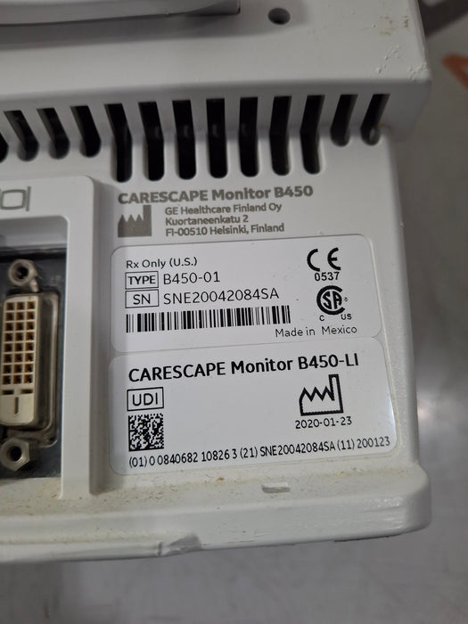 GE Healthcare GE Healthcare Carescape B450 Critical Care Patient Monitor Patient Monitors reLink Online