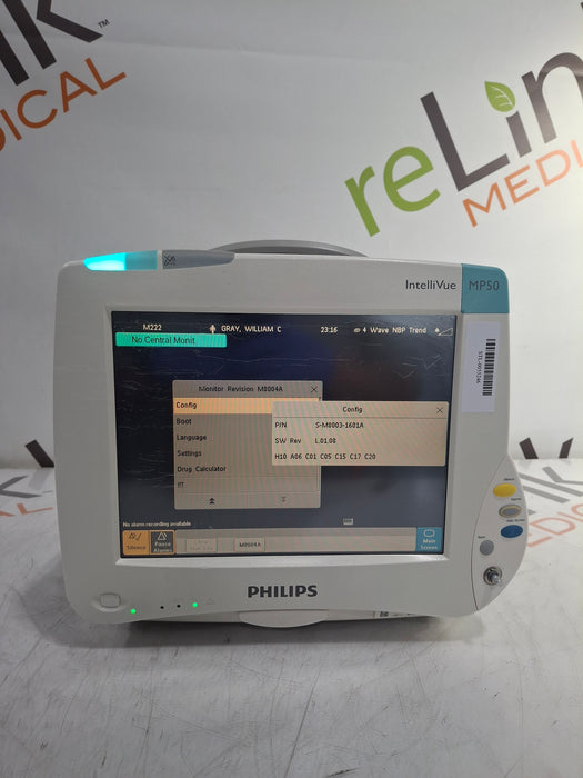 Philips IntelliVue MP50 Patient Monitor