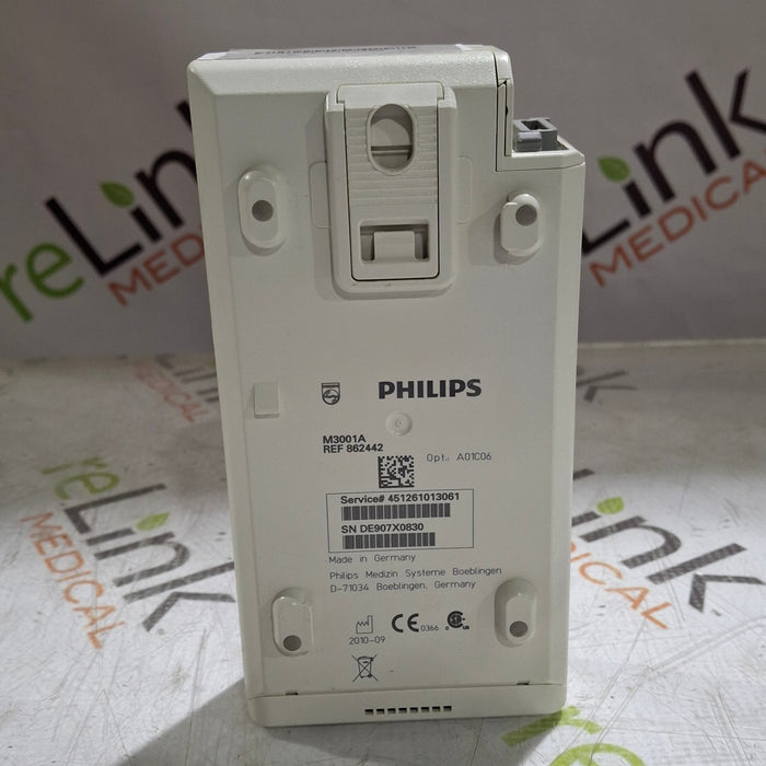 Philips M3001A-A01C06 Fast SpO2, NIBP, ECG, Temp, IBP MMS Module