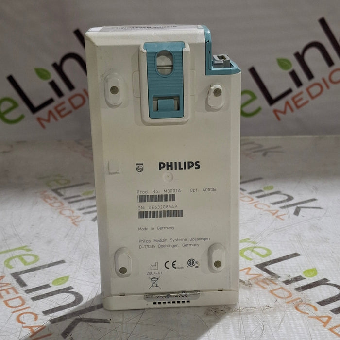 Philips M3001A-A01C06 Fast SpO2, NIBP, ECG, Temp, IBP MMS Module