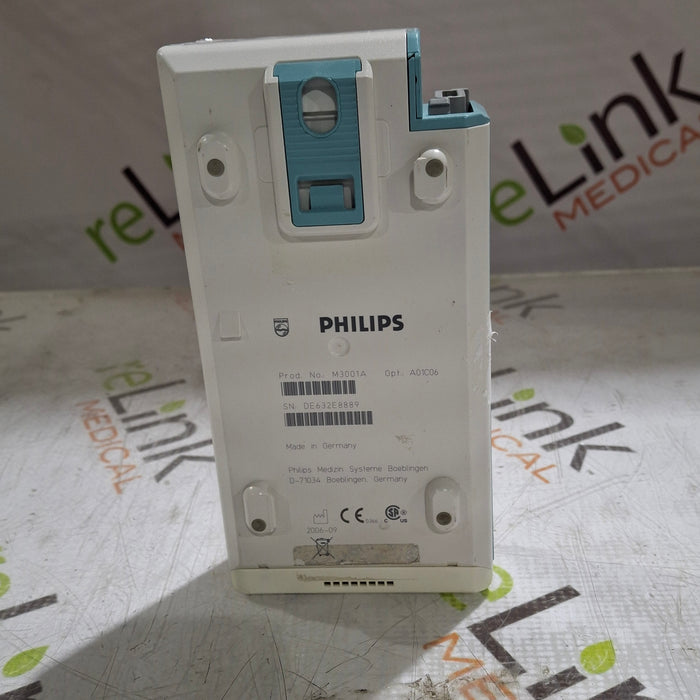 Philips M3001A-A01C06 Fast SpO2, NIBP, ECG, Temp, IBP MMS Module