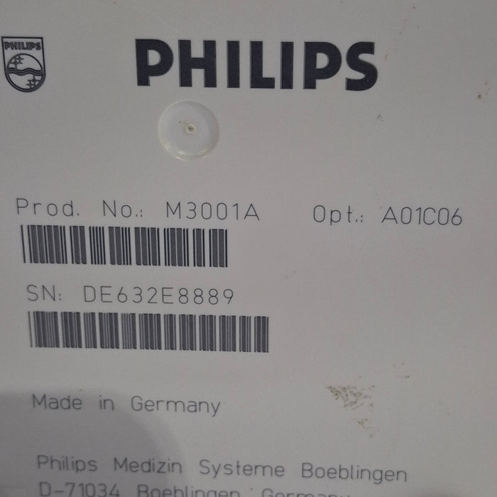 Philips M3001A-A01C06 Fast SpO2, NIBP, ECG, Temp, IBP MMS Module