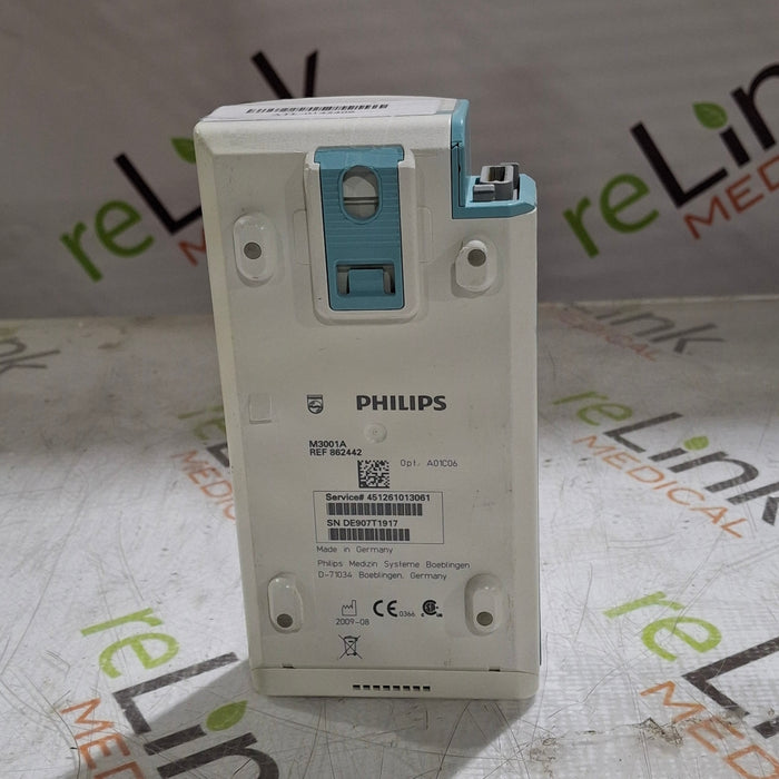 Philips M3001A-A01C06 Fast SpO2, NIBP, ECG, Temp, IBP MMS Module
